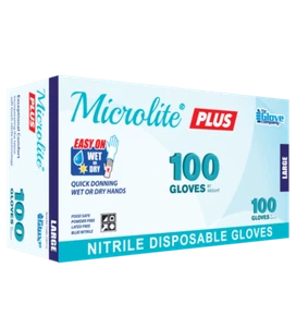 100 x Small Microlite® Plus Nitrile Disposable Gloves | Bnb Supplies - Picture 1 of 3
