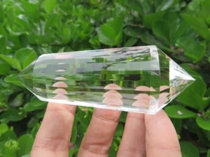24 Sided VOGEL Style Natural 100% Clear QUARTZ CRYSTAL DT  POINT Healing 126.8g - Photo 1 sur 12