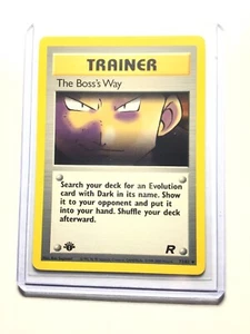 THE BOSS’S WAY - 73/82 - 1ª Edición Team Rocket - Poco común - Pokémon - Casi nuevo - Imagen 1 de 1
