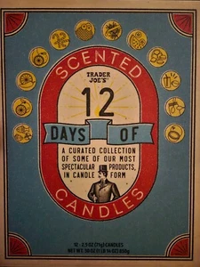 CHRISTMAS 2024 Trader Joe's 12 Days Of Scented Candle Advent Calendar New - Picture 1 of 1