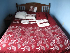 Better Homes Gardens Red 12 Piece Comforter Set with Sheets, Queen/BEDDING - Picture 1 of 14