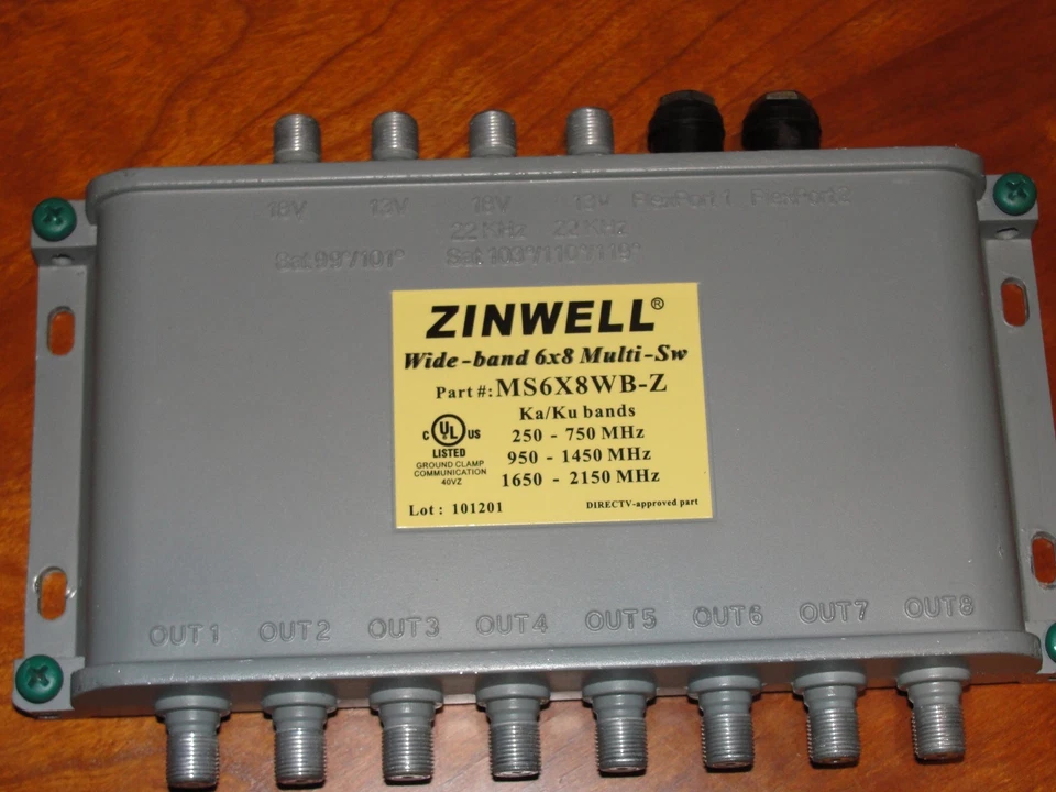 Zinwell 6X8 Multi-Switch MS6X8WB-Z ; New - Image 1 of 1
