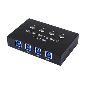 4-Port USB 3.0 Sharer KVM Switch Hub 4 in 1 out HUB Share Converter KVM Switch - Afbeelding 1 van 11