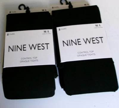 Cuatro pares de mallas opacas Nine West control talla mediana/grande Foto 1 de 2