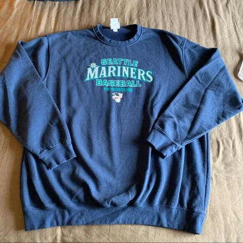 MLB Seattle Mariners Baseball Crewneck Sweatshirt Navy Unisex Men Women KV9064 Cover