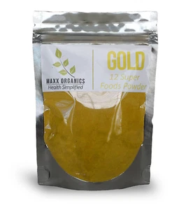 MAXX Organics GOLD 12 SUPERFOOD POWDER 30 Day Comp. Organifi Green Juice Drink - Picture 1 of 6