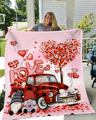 Love in the Air Ultra Soft Mink Touch Fleece Blanket wedding Anniversary Gift - Image 1 of 4