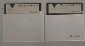 Microsoft MS-DOS 3.3 OS, Rare, Good Condition Vintage Floppy Disks - Picture 1 of 1
