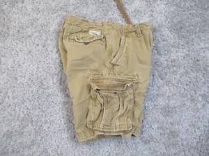 Abercrombie Fitch Herrenshorts 32 hellbraun Militär Cargo schweres Canvas Utility Arbeit - Bild 1 von 17