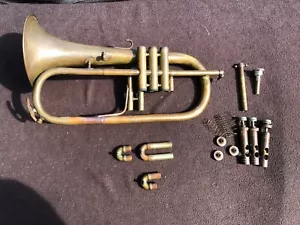 TOLLES VINTAGE FRANZÖSISCHES Bb FLÜGELHORN COUESNON - TOLLER SPIELER!! - Bild 1 von 11