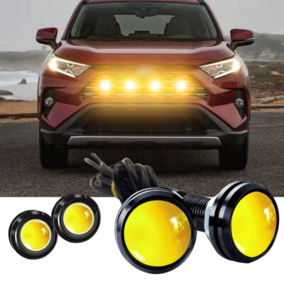 Para Nissan Frontier 2005-2023 4X Rejilla Luz LED Ámbar Amarillo Luz Decorativa Foto 1 de 4