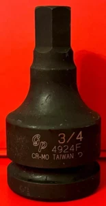 Grey Pneumatic 4924F 1" Drive x 3/4" Hex Driver Impact Hex Bit Socket - Bild 1 von 3