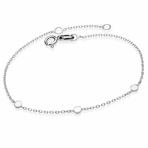 Bracciale MATERIA in argento 925 con piastrine prolunga 17+2 cm - Foto 1 di 3
