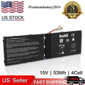 NEW AP13B3K Battery for Acer Aspire V5-572 V5-573 V5-573G V5-573P R7-571 AP13B8K - Picture 1 of 13