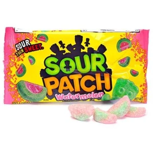 Sour Patch Watermelon - 4 Bags - 2oz Bag - Chewy Sour Candy - FREE SHIPPING - Picture 1 of 5