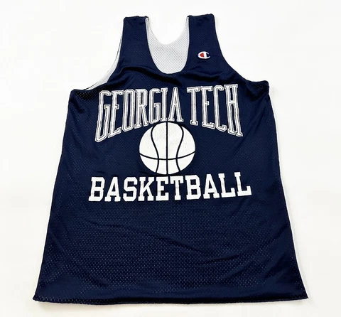 Vintage Georgia Tech Yellow Jackets Basketball Jersey Mens Medium Champion USA Cover