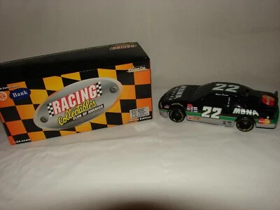 Ward Burton #22 1997 Pontiac MBNA Mastercard 1:24 Diecast Bank Action NASCAR - Image 1 of 2