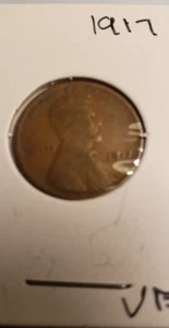 1917 D LINCOLN WHEAT PENNY VERY FINE CONDITION - Picture 1 of 3