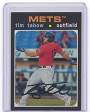 TIM TEBOW 2020 TOPPS HERITAGE MINOR LEAGUE MLB BASEBALL ROOKIE CARD #131 METS