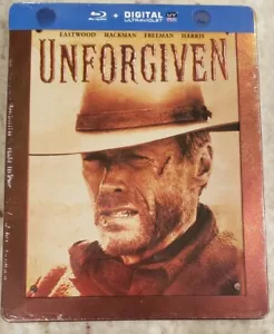 UNFORGIVEN Blu-ray Steelbook (European Region-Free Import) RARE EMBOSSED NEW!! - Picture 1 of 5