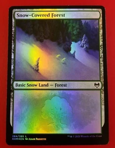 1x Snow-Covered Forest | FOIL 284/285 | Kaldheim | MTG Magic Cards - Picture 1 of 4