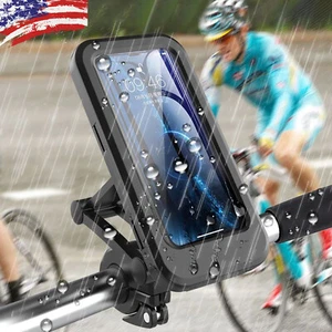 Motocykl Rower Kierownica Uchwyt na telefon Etui Wodoodporne do iPhone Samsung - Zdjęcie 1 z 12