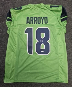 Elijah Arroyo Signed Custom Green Seattle Seahawks Jersey JSA WITNESS GAME CUT - Picture 1 of 1