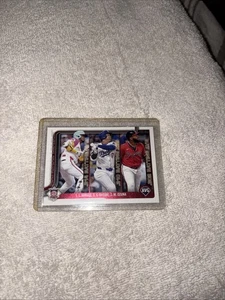 2025 Topps Series 1 - League Leaders Ohtani, Ozuna, Arraez #347 Diamante Foil - Picture 1 of 2