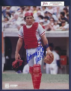 Johnny Bench Cincinnati Reds Baseball Autographed 8x10 Photo JSA COA - Picture 1 of 1