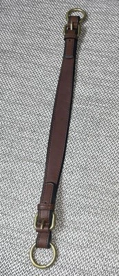 Fossil Replacement Brown Leather ShoulderStrap Brass Rings 20.25” - Image 1 of 4