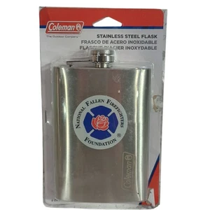 Coleman Stainless Steel Flask 8 Oz. Capacity Fallen Firefighter Foundation - Picture 1 of 6