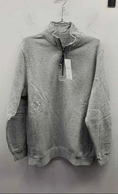 Charles River Apparel NWT Men's Oxford Heather Crosswind 1/4 Zip Sweatshirt S - Image 1 of 4