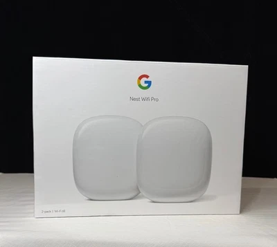Google Nest Wifi Pro (2-Pack) | Mesh Router, Wi-Fi 6E, AXE5400 Tri-Band (6 GHz) - Image 1 of 4