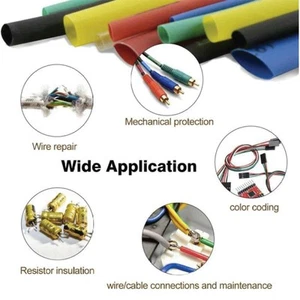 328 Piece Heat Shrink Tubing Set Insulation Electrical Wire Sleeves Multi Size - Picture 1 of 4