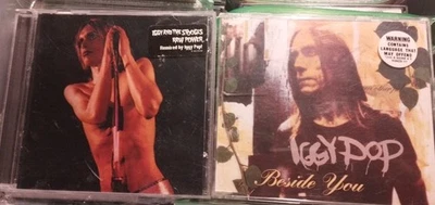 Iggy Pop: Beside You CD Single (Import) & Raw Power Remix 2 CD Lot Steve Jones  - Image 1 of 4