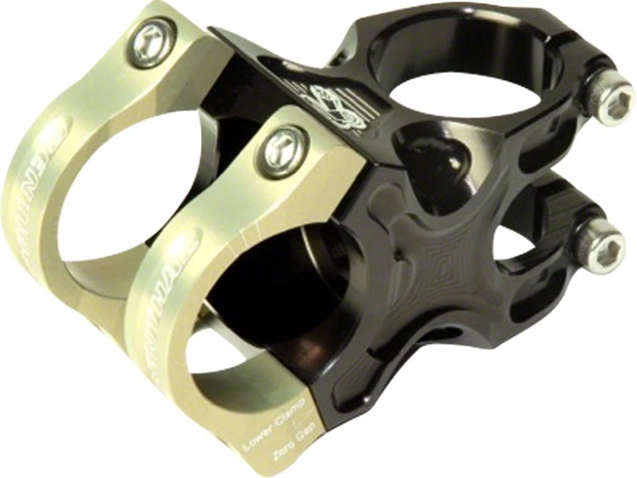 Renthal Apex 35 Stem - 33mm, 35 Clamp, +/-6, 1 1/8", Aluminum, Black/Gold - Image 1 of 1