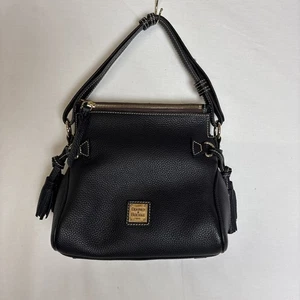 Dooney & Bourke Black BGRET1924 SLTN Pebble Shopper Bag Purse NEW - Picture 1 of 7