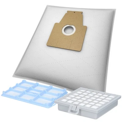 10 Staubsaugerbeutel HEPA Motorfilter geeig für Bosch Ergomaxx Hepa active 2000W - Bild 1 von 4