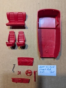 AMT 33 FORD STREET ROD INTERIOR ESTÁ SIN CONSTRUIR SIN INSTRUCCIONES ¡¡¡NUEVO!!! 1/25 - Imagen 1 de 1