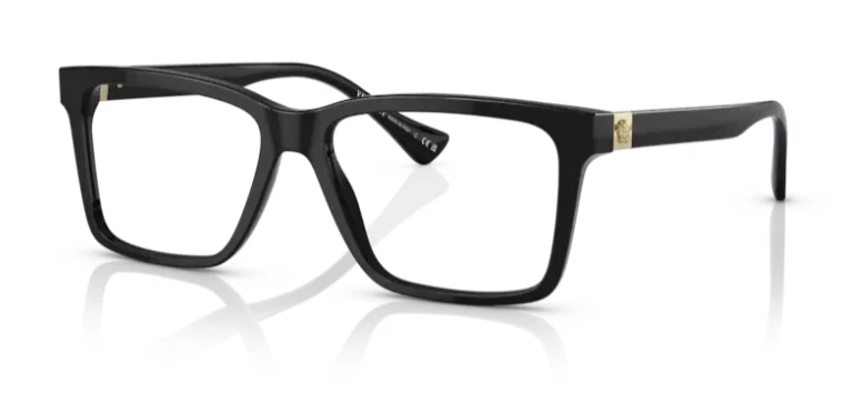 VERSACE VE3328 GB1 Black Gold Men's 58 mm Eyeglasses