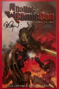 Dallas Comicon Program Book (2003) - Signed Kit Fisto Star Wars Cover Art - Picture 1 of 1