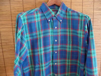 Sir Pendleton button front shirt plaid 100% pure virgin wool Men's Med. USA - Image 1 of 4