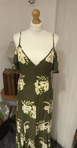 Beautiful Cold Shoulder Maxi-Dress, adjustable straps & concealed side Zip. - Picture 1 of 14
