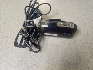 Sony Handycam DCR-SX45 Digital Camcorder BLUE W/built-in USB charger + CHARGER - Picture 1 of 9