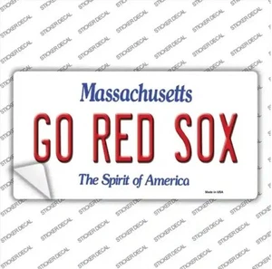 GO RED SOX Bumper Sticker - Picture 1 of 1