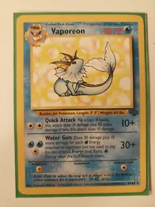 Vaporeon 28/64 Jungle Regular Unlimited Rare - Picture 1 of 1