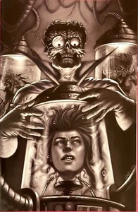 Mars Attacks Red Sonja #4 Luca Strati 1:11 B&W variante vergine quasi nuovo (2024) - Foto 1 di 1