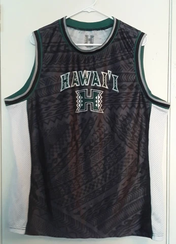 University Of Hawaii Warriors  Basketball Jersey Tank Shirt Size XL Men's Cover