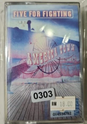 (303) Malaysia Sealed Sony Cassette Tape ~ FIVE FOR FIGHTING "America Town" - Image 1 of 2