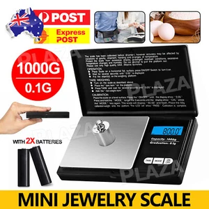 0.1G to 1000 Gram Electronic Pocket Mini Digital Gold Jewellery Weighing Scales - Picture 1 of 9